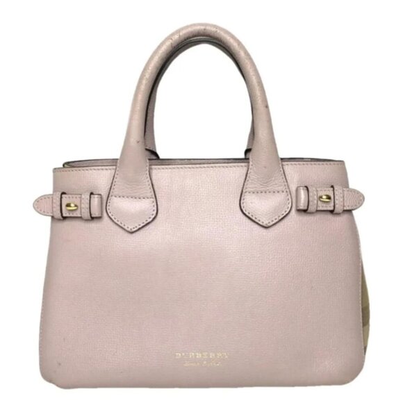 Burberry Banner Leather Satchel Bag 236-122824 - Picture 1 of 16